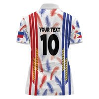 Custom Philippines Champions Football Jersey Women Polo Shirt