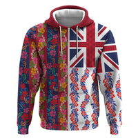 Hawaiian Lei Hoodie National Flag Striped Style
