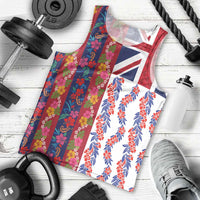 Hawaiian Lei Men Tank Top National Flag Striped Style