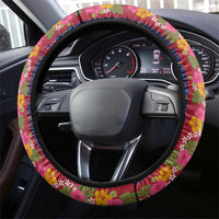Hawaiian Lei Steering Wheel Cover National Flag Striped Style
