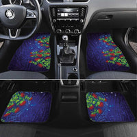 Matariki New Zealand Maori and Pohutukawa Car Mats Galaxy Blue Sky Style LT03 Set 4pcs Blue - Polynesian Pride
