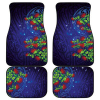 Matariki New Zealand Maori and Pohutukawa Car Mats Galaxy Blue Sky Style LT03 - Polynesian Pride