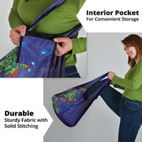 Matariki New Zealand Maori and Pohutukawa Grocery Bag Galaxy Blue Sky Style LT03 - Polynesian Pride