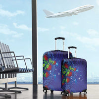 Matariki New Zealand Maori and Pohutukawa Luggage Cover Galaxy Blue Sky Style LT03 - Polynesian Pride