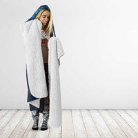 Matariki New Zealand Maori Silver Fern Hooded Blanket Galaxy Blue Sky Style LT03 - Polynesian Pride