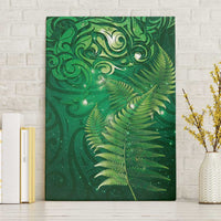 Matariki New Zealand Maori Silver Fern Canvas Wall Art Galaxy Green Sky Style LT03 Without Frame Green - Polynesian Pride