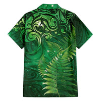 Matariki New Zealand Maori Silver Fern Family Matching Puletasi and Hawaiian Shirt Galaxy Green Sky Style LT03 - Polynesian Pride