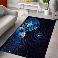 Matariki New Zealand Maori Koru Art Tattoo Area Rug New Year Galaxy Blue Sky Style LT03 - Polynesian Pride