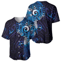 Matariki New Zealand Maori Koru Art Tattoo Baseball Jersey New Year Galaxy Blue Sky Style LT03 - Polynesian Pride