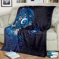 Matariki New Zealand Maori Koru Art Tattoo Blanket New Year Galaxy Blue Sky Style LT03 - Polynesian Pride