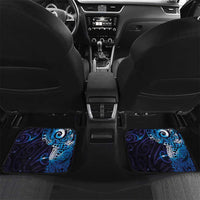 Matariki New Zealand Maori Koru Art Tattoo Car Mats New Year Galaxy Blue Sky Style LT03 Set 2pcs - Back Blue - Polynesian Pride