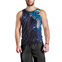 Matariki New Zealand Maori Koru Art Tattoo Men Tank Top New Year Galaxy Blue Sky Style LT03 - Polynesian Pride