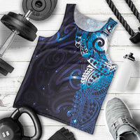Matariki New Zealand Maori Koru Art Tattoo Men Tank Top New Year Galaxy Blue Sky Style LT03 - Polynesian Pride