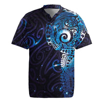 Matariki New Zealand Maori Koru Art Tattoo Rugby Jersey New Year Galaxy Blue Sky Style LT03 Blue - Polynesian Pride