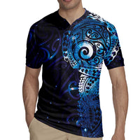 Matariki New Zealand Maori Koru Art Tattoo Rugby Jersey New Year Galaxy Blue Sky Style LT03 - Polynesian Pride