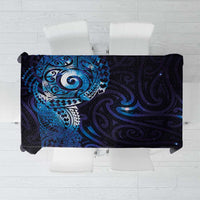 Matariki New Zealand Maori Koru Art Tattoo Tablecloth New Year Galaxy Blue Sky Style LT03 Blue - Polynesian Pride
