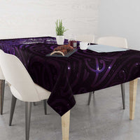 Matariki New Zealand Maori Koru Art Tattoo Tablecloth New Year Galaxy Purple Sky Style LT03 - Polynesian Pride