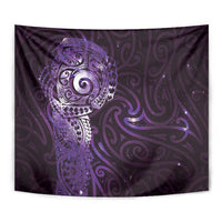 Matariki New Zealand Maori Koru Art Tattoo Tapestry New Year Galaxy Purple Sky Style LT03 - Polynesian Pride