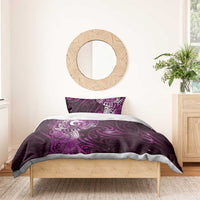 Matariki New Zealand Maori Koru Art Tattoo Bedding Set New Year Galaxy Pink Sky Style LT03 - Polynesian Pride