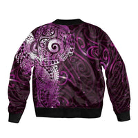 Matariki New Zealand Maori Koru Art Tattoo Bomber Jacket New Year Galaxy Pink Sky Style LT03 - Polynesian Pride