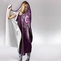 Matariki New Zealand Maori Koru Art Tattoo Hooded Blanket New Year Galaxy Pink Sky Style LT03 - Polynesian Pride