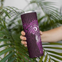Matariki New Zealand Maori Koru Art Tattoo Skinny Tumbler New Year Galaxy Pink Sky Style LT03 - Polynesian Pride