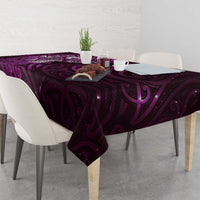 Matariki New Zealand Maori Koru Art Tattoo Tablecloth New Year Galaxy Pink Sky Style LT03 - Polynesian Pride