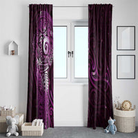 Matariki New Zealand Maori Koru Art Tattoo Window Curtain New Year Galaxy Pink Sky Style LT03 - Polynesian Pride