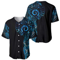 New Zealand Maori Koru Art Traditional Tattoo Baseball Jersey Paua Shell