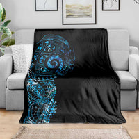 New Zealand Maori Koru Art Traditional Tattoo Blanket Paua Shell