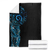 New Zealand Maori Koru Art Traditional Tattoo Blanket Paua Shell