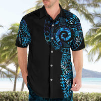 New Zealand Maori Koru Art Traditional Tattoo Hawaiian Shirt Paua Shell