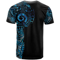New Zealand Maori Koru Art Traditional Tattoo T Shirt Paua Shell LT03 - Polynesian Pride