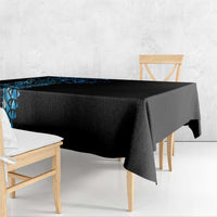 New Zealand Maori Koru Art Traditional Tattoo Tablecloth Paua Shell