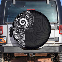 New Zealand Maori Koru Art Traditional Tattoo Spare Tire Cover Simple Style