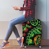 New Zealand Koru Plants and Pohutukawa Luggage Cover Maori Tattoo Pattern LT03 - Polynesian Pride