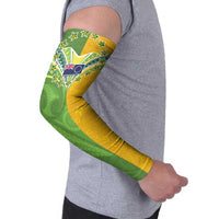 Cook Islands Language Week Arm Sleeves Tatau Pattern and Rarotongan Alphabet LT03 - Polynesian Pride