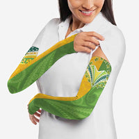 Cook Islands Language Week Arm Sleeves Tatau Pattern and Rarotongan Alphabet LT03 - Polynesian Pride