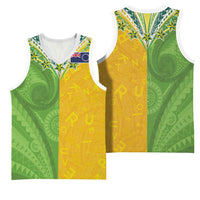 Cook Islands Language Week Basketball Jersey Tatau Pattern and Rarotongan Alphabet - Polynesian Pride