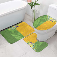 Cook Islands Language Week Bathroom Set Tatau Pattern and Rarotongan Alphabet - Polynesian Pride