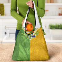 Cook Islands Language Week Grocery Bag Tatau Pattern and Rarotongan Alphabet - Polynesian Pride