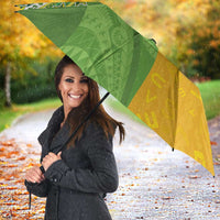 Cook Islands Language Week Umbrella Tatau Pattern and Rarotongan Alphabet - Polynesian Pride