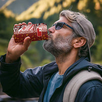 Tonga Language Week 4 in 1 Can Cooler Tumbler Ngatu Pattern and Tongan Alphabet - Polynesian Pride