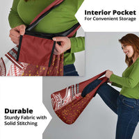 Tonga Language Week Grocery Bag Ngatu Pattern and Tongan Alphabet - Polynesian Pride