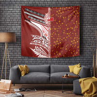 Tonga Language Week Tapestry Ngatu Pattern and Tongan Alphabet - Polynesian Pride