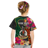Personalised Penama Day Kid T Shirt Proud To Be A Ni-Van Beauty Pacific Flower LT03 - Polynesian Pride