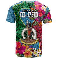 Sanma Day T Shirt Proud To Be A Ni-Van Beauty Pacific Flower LT03 - Polynesian Pride