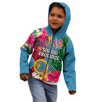 Personalised Sanma Day Kid Hoodie Proud To Be A Ni-Van Beauty Pacific Flower LT03 - Polynesian Pride