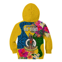 Malampa Day Kid Hoodie Proud To Be A Ni-Van Beauty Pacific Flower LT03 - Polynesian Pride