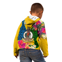 Malampa Day Kid Hoodie Proud To Be A Ni-Van Beauty Pacific Flower LT03 - Polynesian Pride
